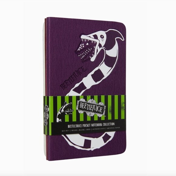 Beetlejuice Handbook for the Recently Deceased Wristlet Purse with 3 Notebooks - Picture 6 of 7